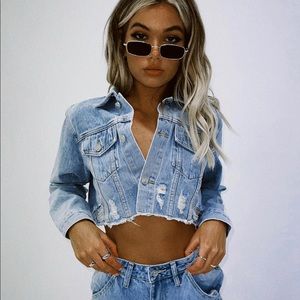Princess Polly Christer Denim Jacket S/M